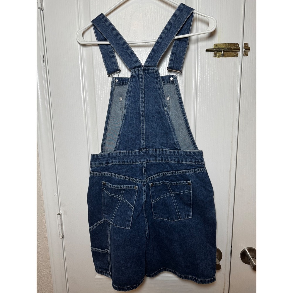The Ragged Priest Indigo Release Denim Dungarees Shorts Overalls Size 26 - Picture 7 of 8